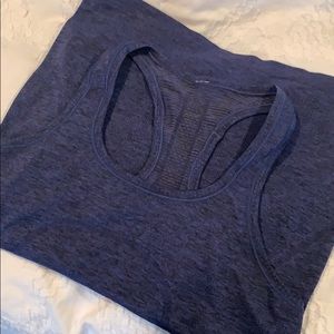 Size 8 lululemon heathered navy tank